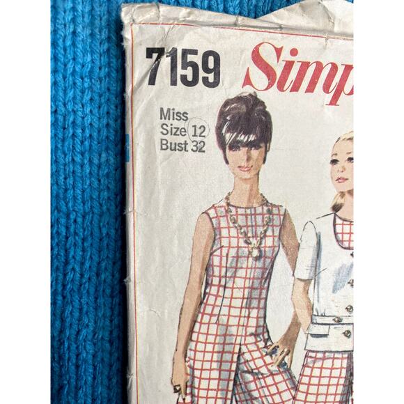 Simplicity 71 59 Sewing pattern romper jacket 1960s size 12 - Picture 2 of 5